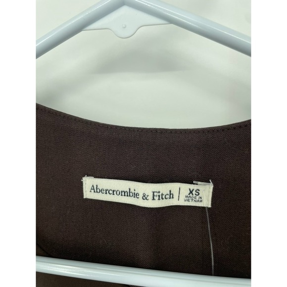 Abercrombie & Fitch Top Women's XS Brown Stretch Square Neck Sleeveless Boho NWT - Picture 9 of 12